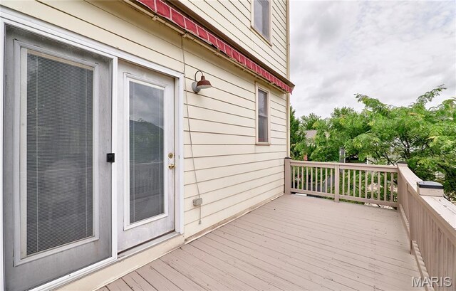 3432 Civic Green Dr, Saint Charles, MO 63301 - view of wooden deck