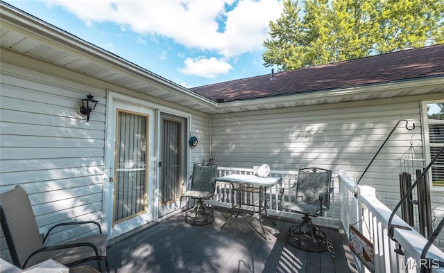708 Chestnut Dr, Rolla, MO 65401 - view of wooden deck
