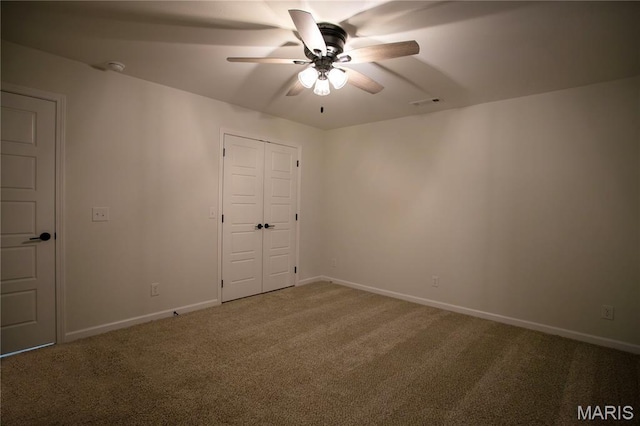 1205 Yosemite, Sikeston, MO 63801 - carpeted spare room featuring a ceiling fan and baseboards