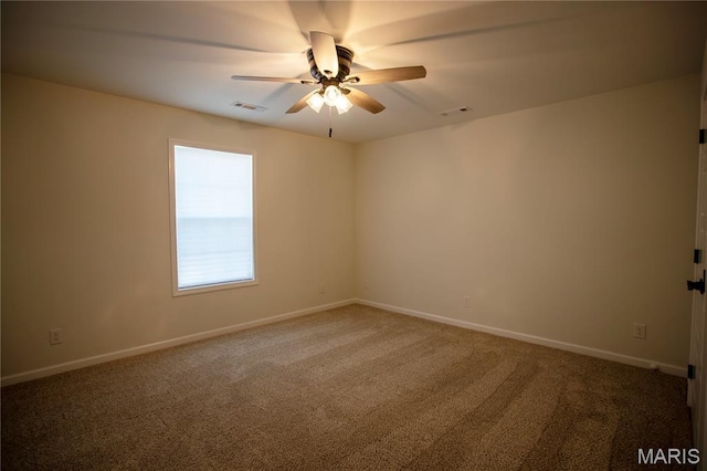 1205 Yosemite, Sikeston, MO 63801 - carpeted empty room featuring ceiling fan and baseboards