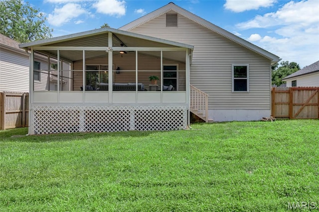 427 Xavier Ct, Valley Park, MO 63088 - rear view of house with a sunroom