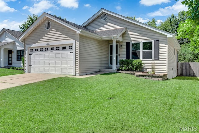 427 Xavier Ct, Valley Park, MO 63088 - ranch-style house featuring an attached garage, driveway, and a shingled roof