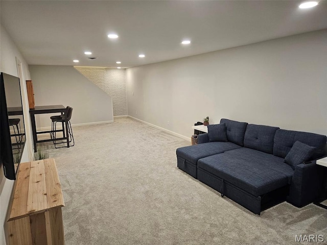 23 Hamlin Heights Dr, Hannibal, MO 63401 - carpeted living room with recessed lighting