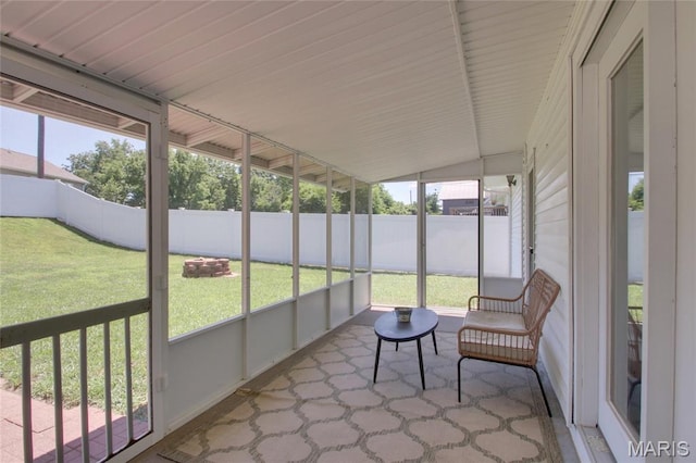23 Hamlin Heights Dr, Hannibal, MO 63401 - sunroom with lofted ceiling