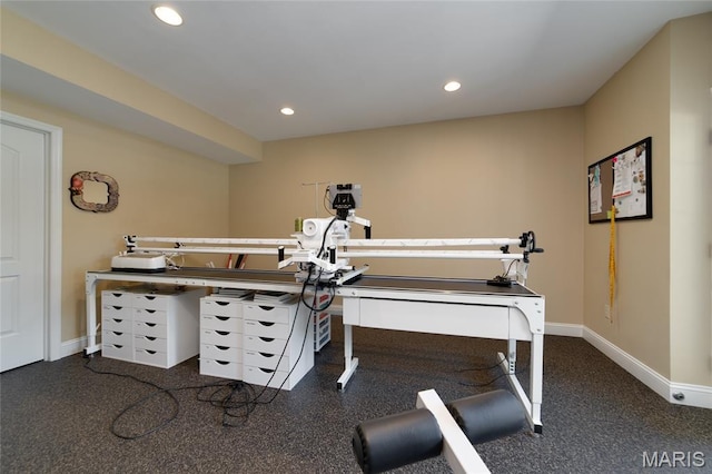 204 Logans Ct, Foristell, MO 63348 - office with baseboards and recessed lighting