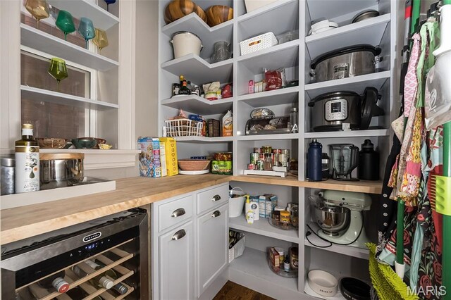 3822 Humphrey St, Saint Louis, MO 63116 - pantry with wine cooler
