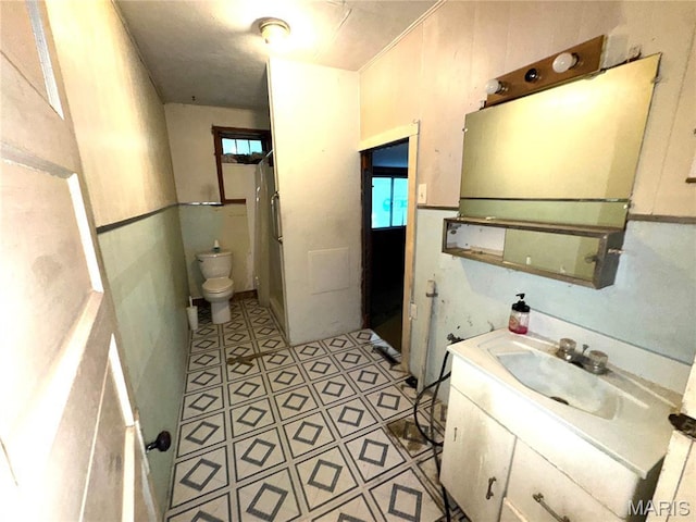 1112 Center St, Bismarck, MO 63624 - bathroom with vanity and tile patterned flooring