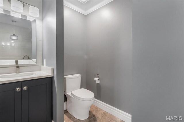 208 Ambridge Ct Unit 302, Chesterfield, MO 63017 - full bathroom featuring vanity, ornamental molding, and a shower