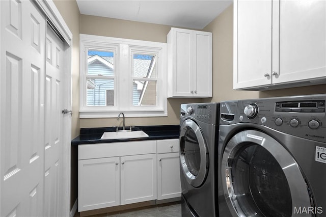 19 N 31st St N, Belleville, IL 62226 - washroom featuring cabinet space and washer and dryer