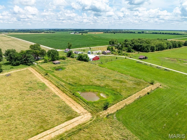 6596 County Road 263, Hannibal, MO 63401 - aerial view of sparsely populated area featuring farmland and a pastoral area