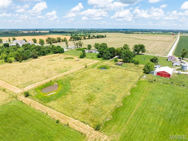 6596 County Road 263, Hannibal, MO 63401 - overview of rural landscape featuring large plots for crops
