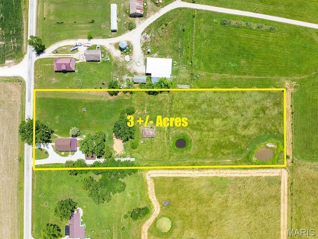 6596 County Road 263, Hannibal, MO 63401 - aerial overview of property's location featuring property parcel outlined