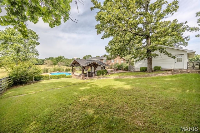 16930 Grace Rd, Lebanon, MO 65536 - view of yard with a gazebo