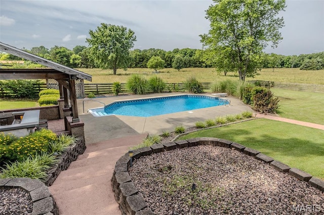 16930 Grace Rd, Lebanon, MO 65536 - view of pool with a patio area, a gazebo, and a diving board