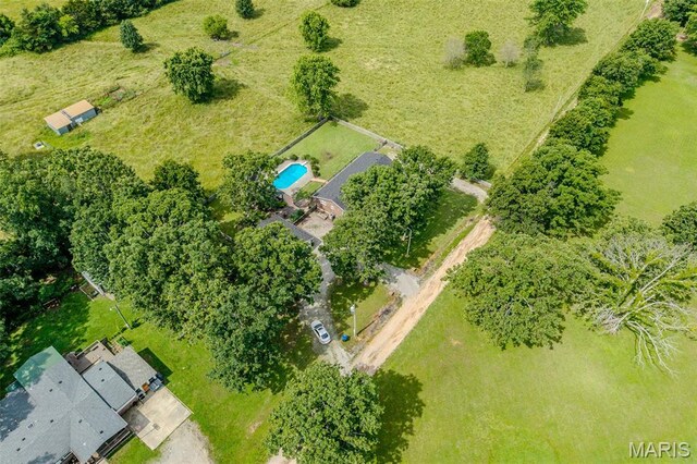 16930 Grace Rd, Lebanon, MO 65536 - drone / aerial view of a pool area