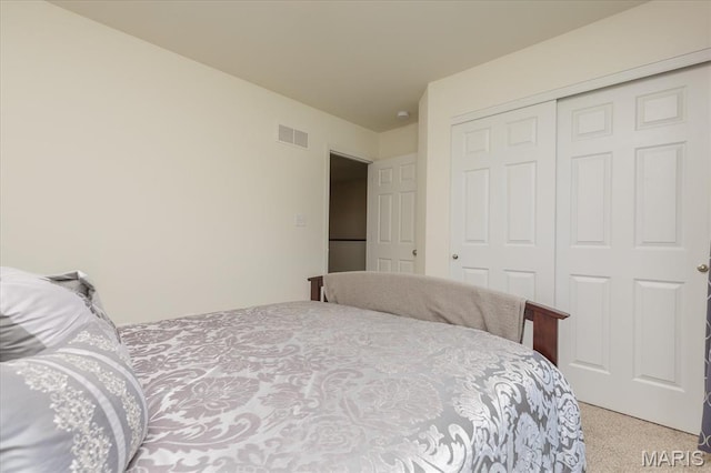 8280 Obrien Dr, Cedar Hill, MO 63016 - bedroom with light colored carpet and a closet