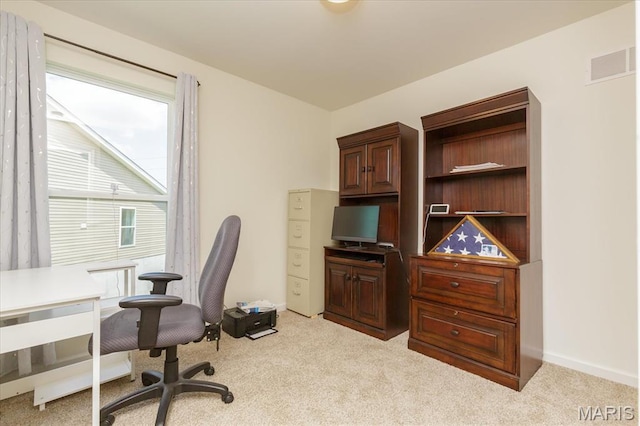 8280 Obrien Dr, Cedar Hill, MO 63016 - office area featuring carpet floors