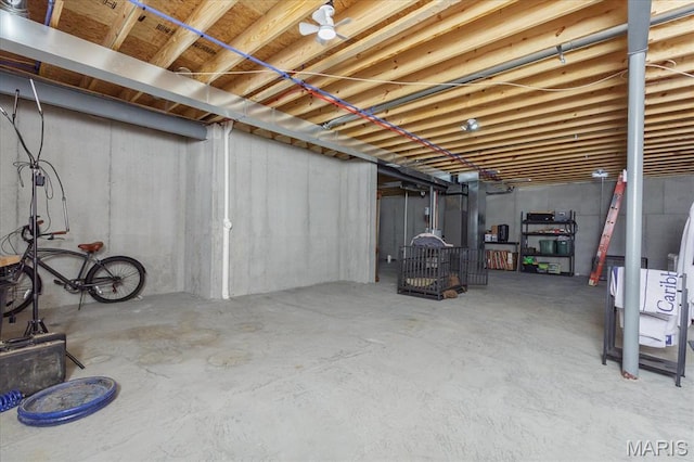 8280 Obrien Dr, Cedar Hill, MO 63016 - view of unfinished below grade area