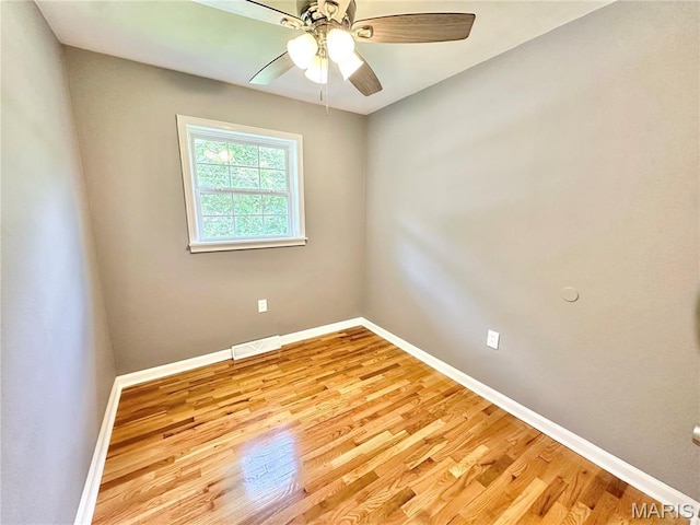 4 Fairview Dr, Saint Charles, MO 63303 - unfurnished room with light wood-style flooring and ceiling fan