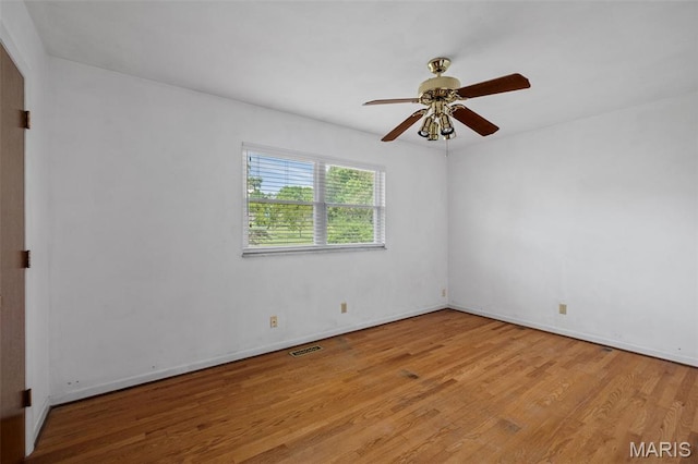7849 Cassia Ct, Saint Louis, MO 63123 - spare room with light wood-style flooring and a ceiling fan
