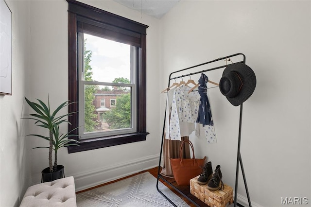 2929 Victor St, Saint Louis, MO 63104 - mudroom featuring plenty of natural light and wood finished floors