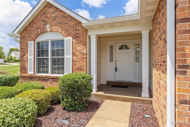 2749 Samuel Dr Unit 736A, Dardenne Prairie, MO 63368 - view of exterior entry featuring brick siding