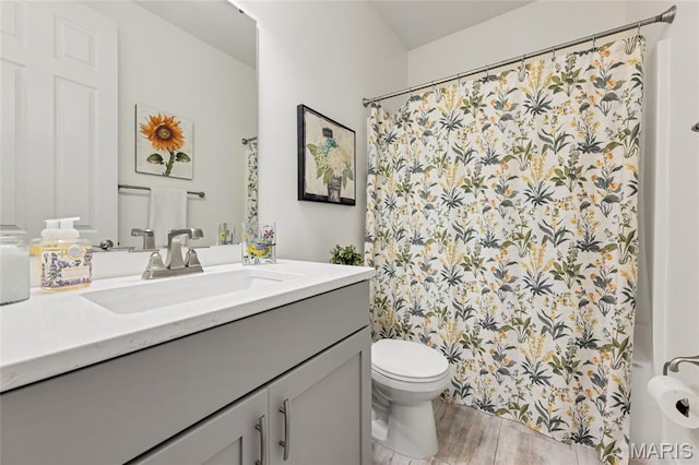 2308 Sand Cherry Dr, Wildwood, MO 63011 - bathroom featuring vanity and wood finished floors