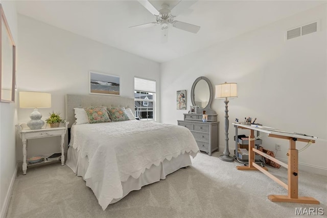 2308 Sand Cherry Dr, Wildwood, MO 63011 - bedroom featuring light carpet and a ceiling fan