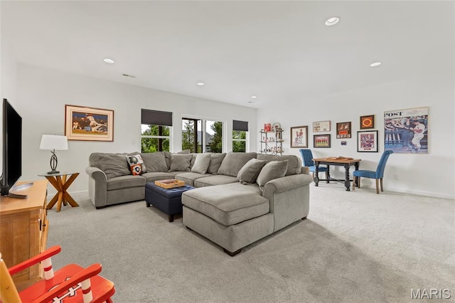 2308 Sand Cherry Dr, Wildwood, MO 63011 - carpeted living area with recessed lighting and baseboards
