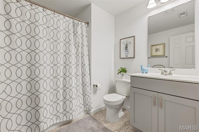 2308 Sand Cherry Dr, Wildwood, MO 63011 - bathroom with vanity, curtained shower, and tile patterned floors