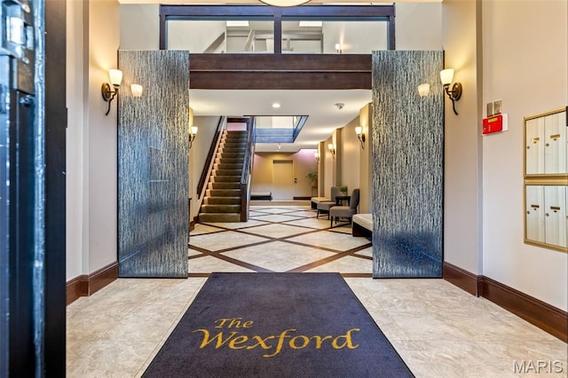 4570 Laclede Ave Unit 301, Saint Louis, MO 63108 - community lobby featuring stairway