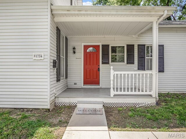 1734 Seminary St, Alton, IL 62002 - property entrance with a porch
