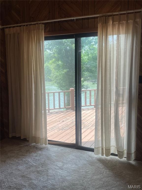 252 Trails End Way, Doniphan, MO 63935 - doorway to outside featuring carpet floors