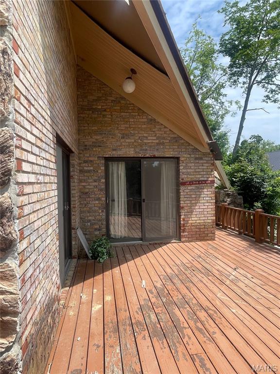 252 Trails End Way, Doniphan, MO 63935 - view of wooden deck