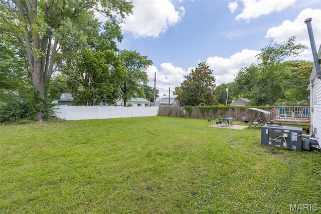 39 Pine St, Farmington, MO 63640 - view of yard with a wooden deck