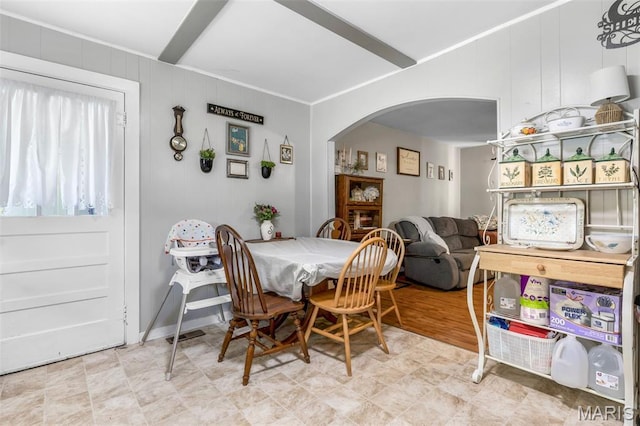 39 Pine St, Farmington, MO 63640 - dining room with arched walkways and ornamental molding