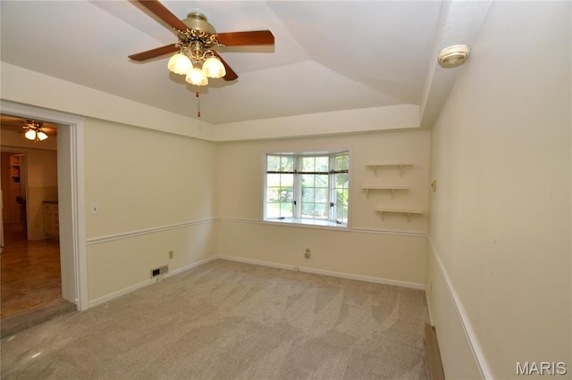 1406 Marshall Rd, Kirkwood, MO 63122 - unfurnished room featuring ceiling fan, carpet floors, and a smoke detector