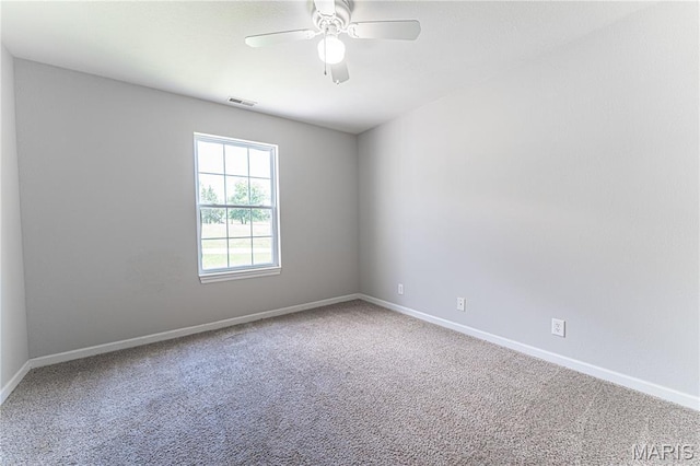 1221 Napoleon Dr, Bonne Terre, MO 63628 - empty room featuring ceiling fan and carpet floors
