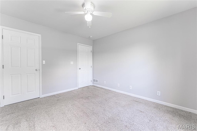 1221 Napoleon Dr, Bonne Terre, MO 63628 - carpeted empty room featuring ceiling fan and baseboards