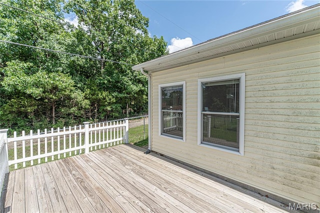 1221 Napoleon Dr, Bonne Terre, MO 63628 - view of wooden deck