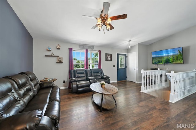 31 Kings Way Dr, Troy, MO 63379 - living area with wood finished floors and a ceiling fan