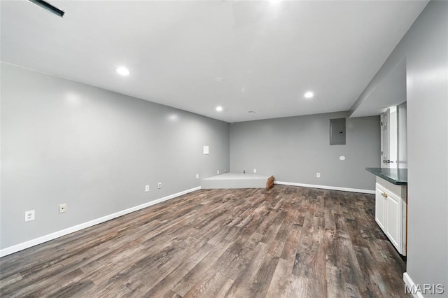 31 Kings Way Dr, Troy, MO 63379 - finished below grade area featuring electric panel, dark wood-type flooring, and recessed lighting