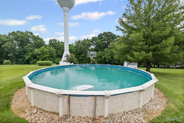 227 W Woodland Rdg, Valmeyer, IL 62295 - outdoor pool with a lawn