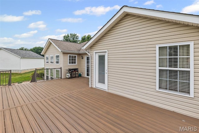 227 W Woodland Rdg, Valmeyer, IL 62295 - view of wooden deck