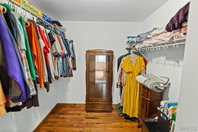 227 W Woodland Rdg, Valmeyer, IL 62295 - walk in closet featuring wood finished floors