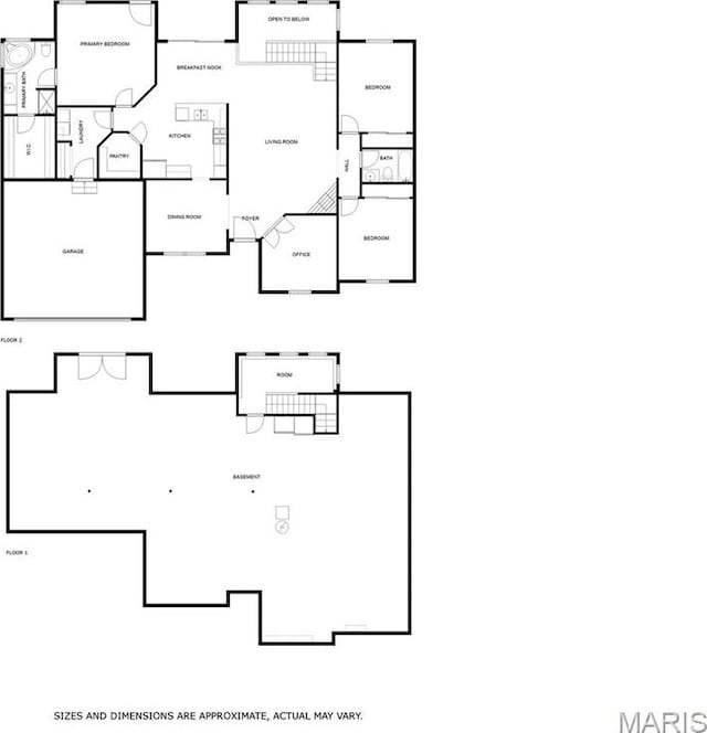 227 W Woodland Rdg, Valmeyer, IL 62295 - view of property floor plan