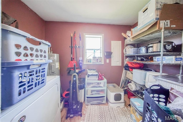 532 Christine St, St James, MO 65559 - storage area with water heater and electric panel