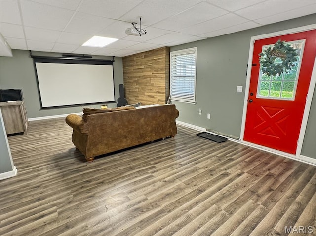 360 David Dr, Washington, MO 63090 - cinema featuring wood finished floors and a paneled ceiling