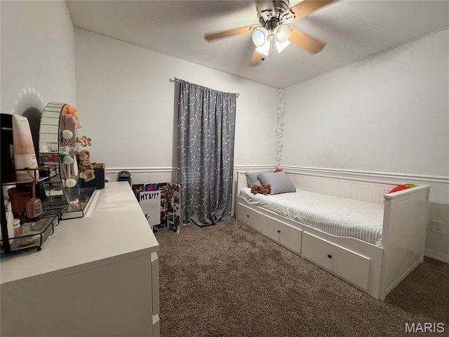 10755 Kennerly Rd, Sunset Hills, MO 63128 - carpeted bedroom with ceiling fan