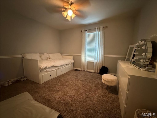 10755 Kennerly Rd, Sunset Hills, MO 63128 - bedroom featuring carpet floors and a ceiling fan